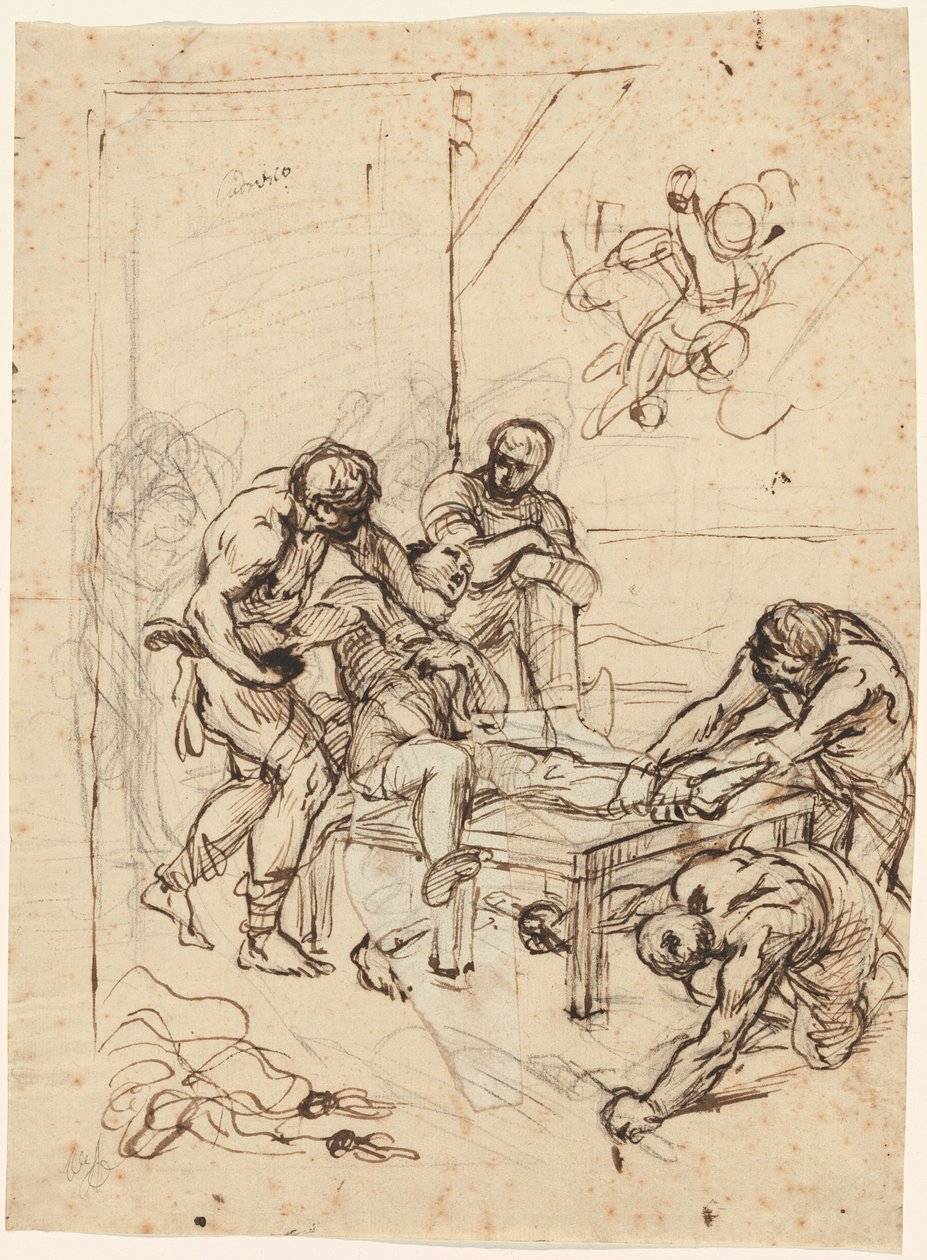 Saint Lawrences martyrium af Lodovico Carracci