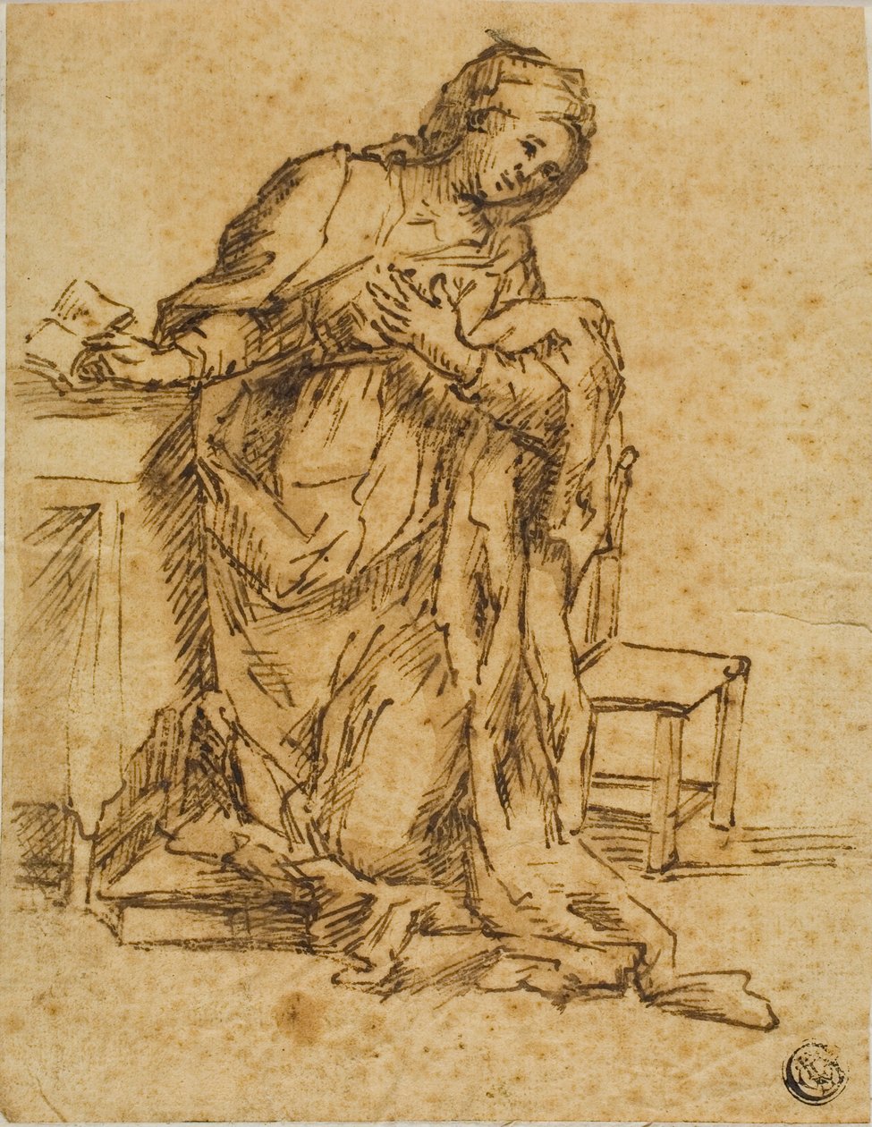 Jomfru meddelt af Lodovico Carracci