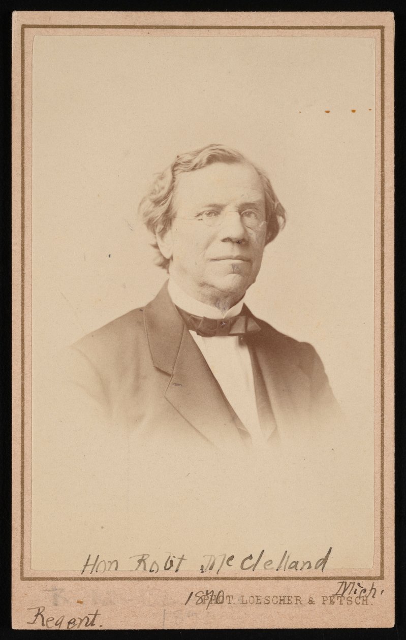 Portræt af Robert McClelland 1807-1880, 1870. af Adolf Charlemagne