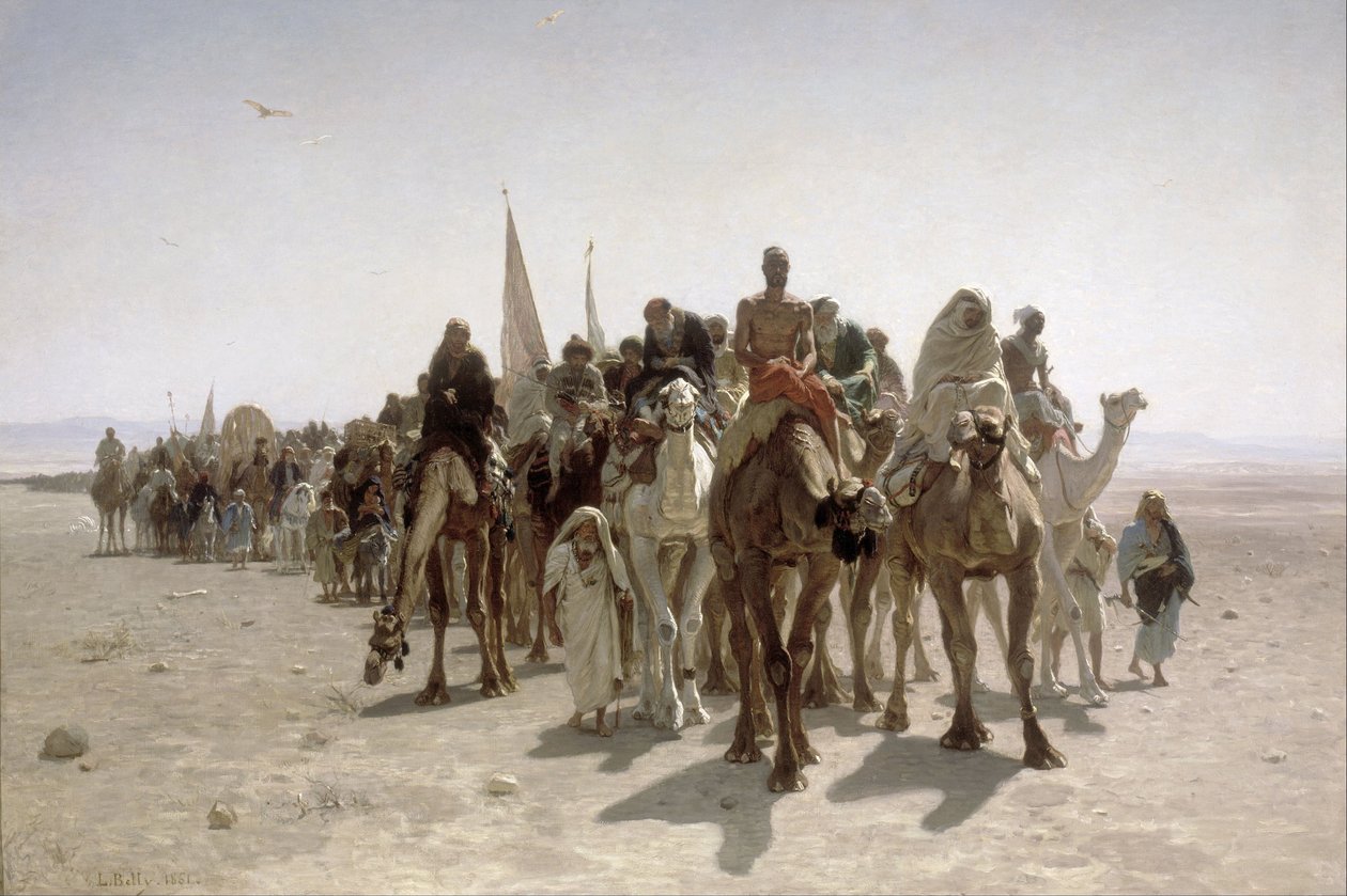 Pilgrimme tager til Mekka af Léon Belly