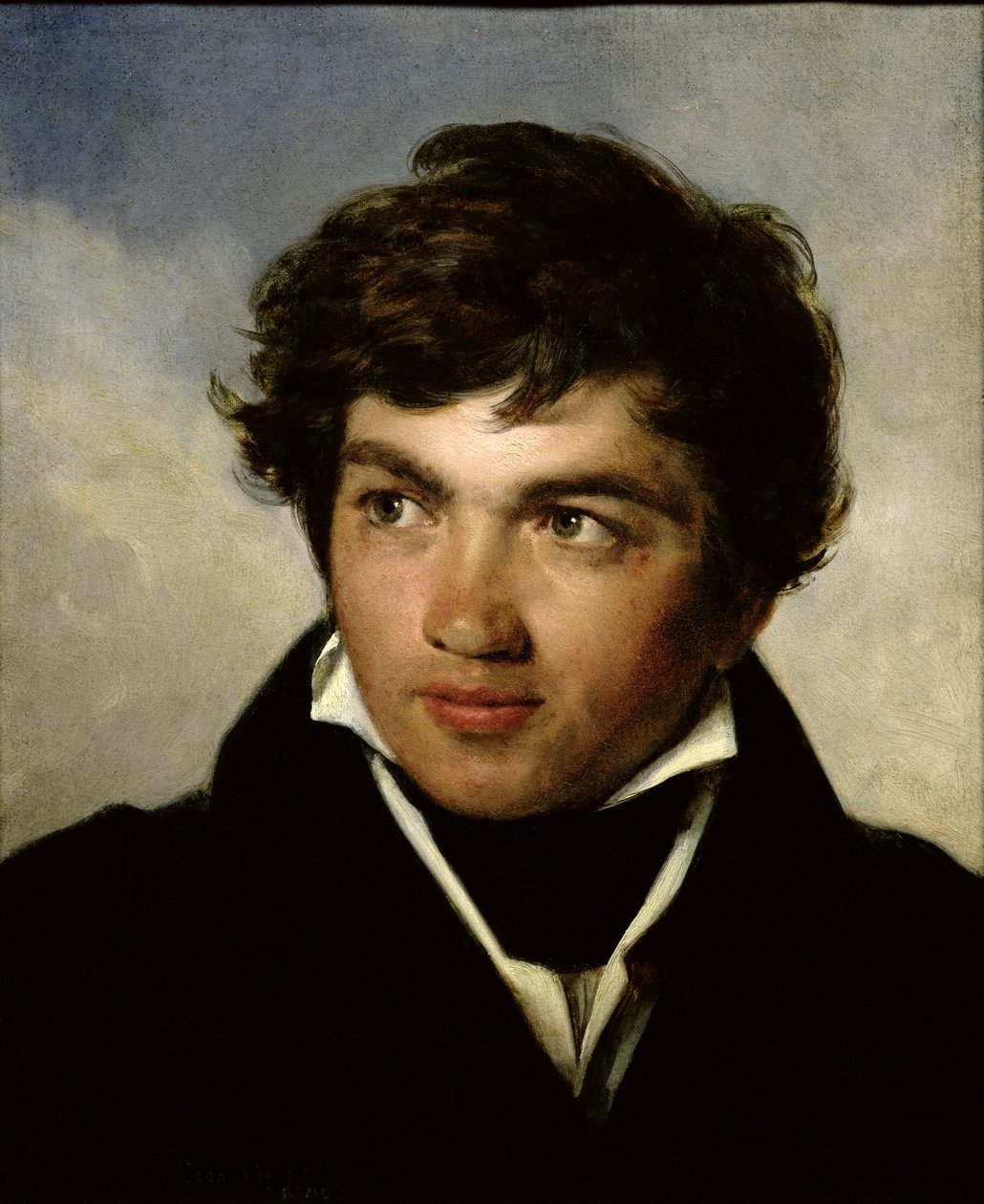 Portræt af Achille-Etna Michallon (1796-1822) ca. 1818-19 af Léon Cogniet