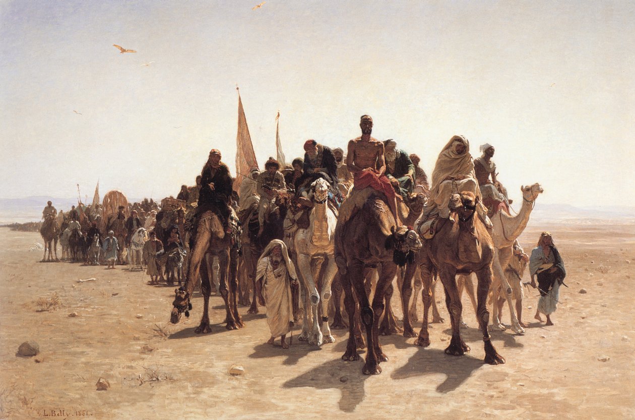 Pilgrimme på vej til Mekka af Léon Belly