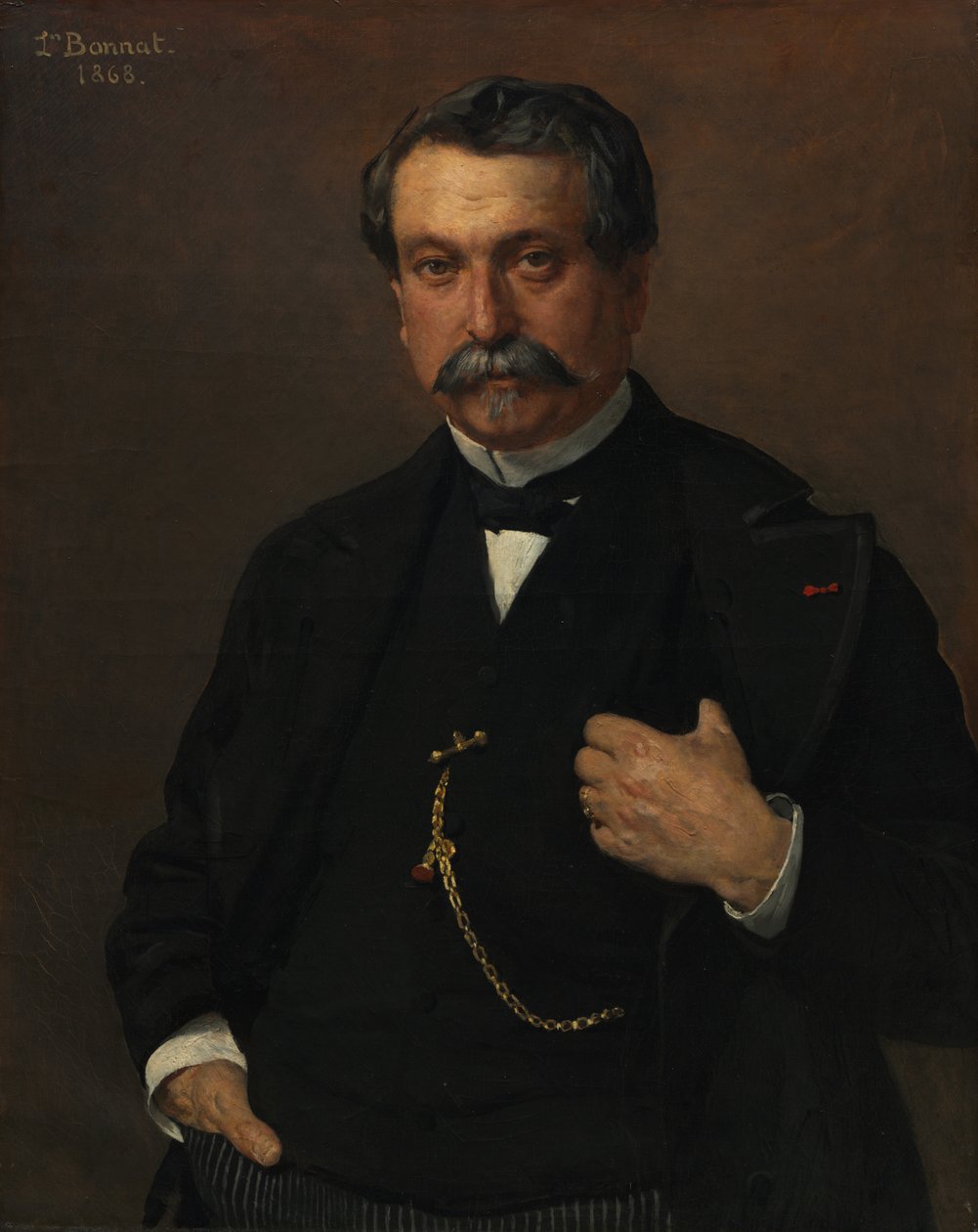 Portræt af en mand af Léon Bonnat