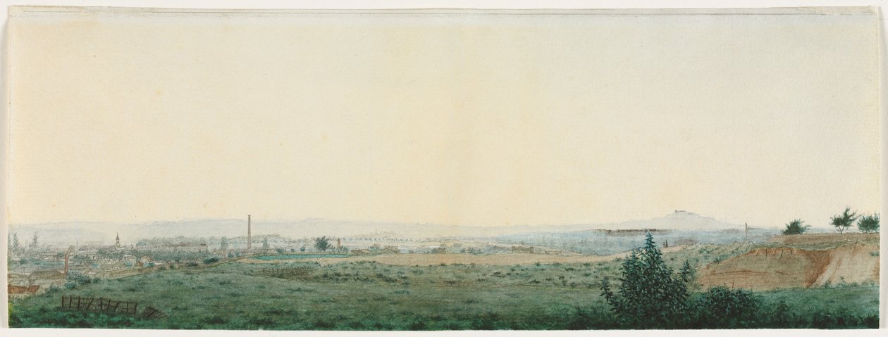 Landskab nær Paris, ca. 1860. af Léon Bonvin