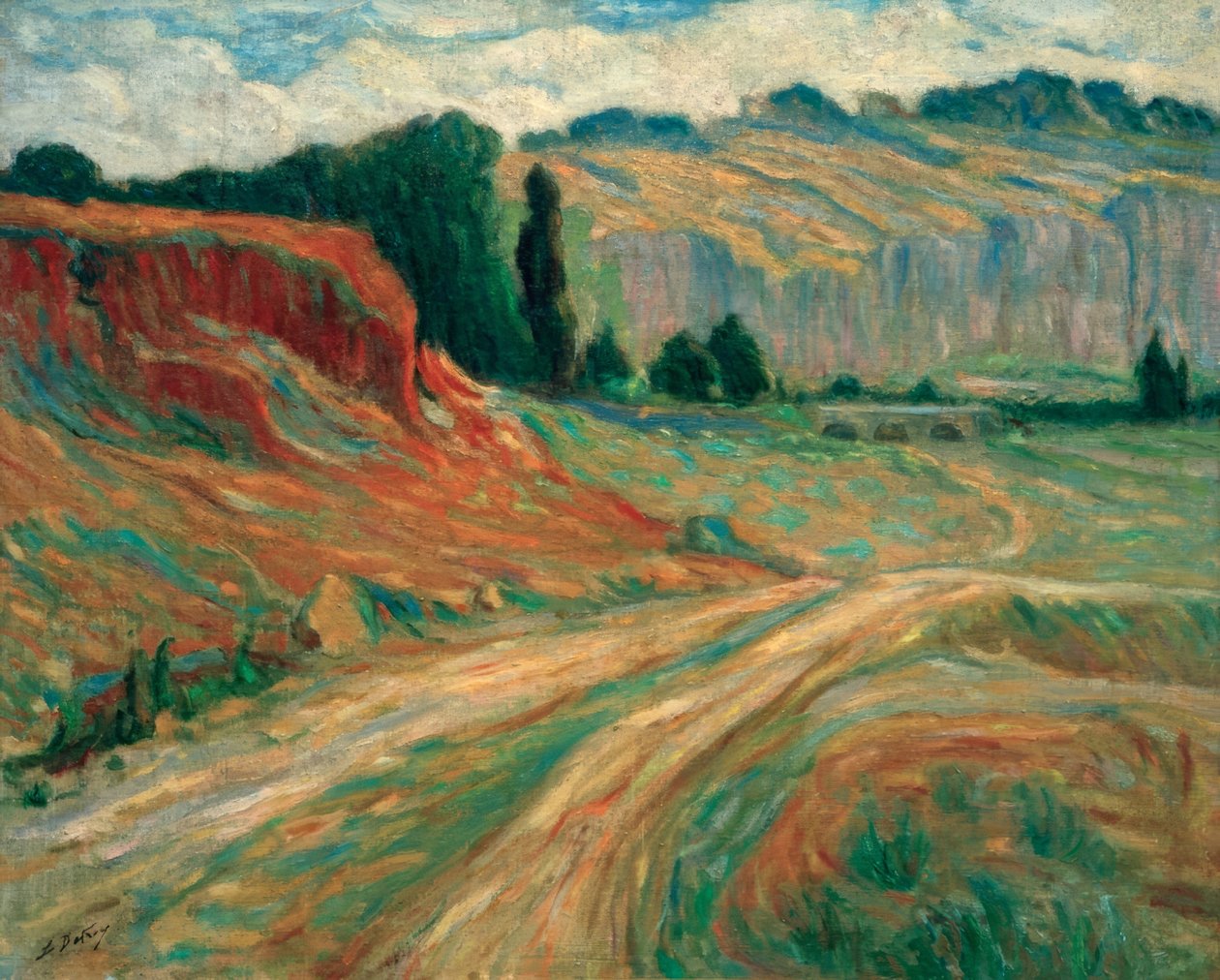 "Paysage" (Landskab) af Léon Detroy