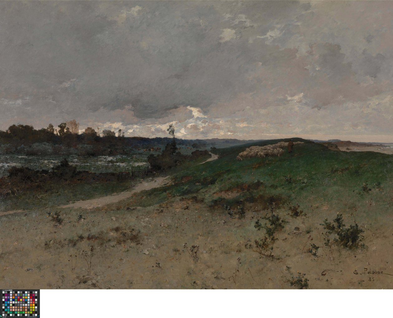 Landskab nær Saint-Jean-le-Thomas (Normandiet) af Leon Germain Pelouse