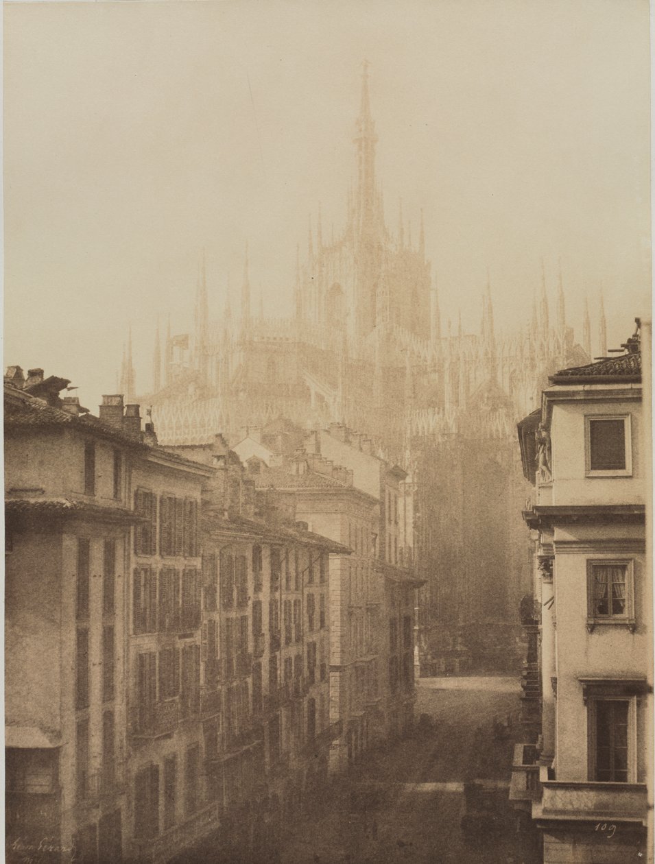 Katedral fra Corso Francesco, Milano af Léon Gérard