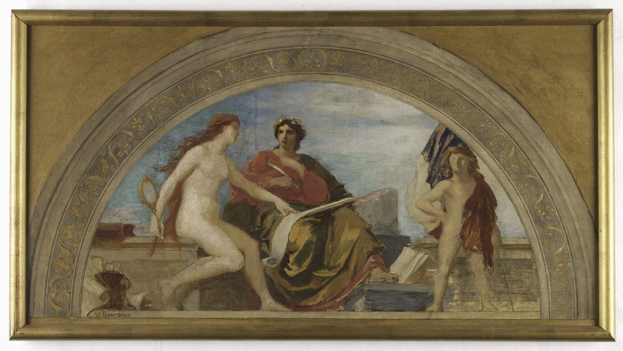 Skitse til Salon des Lettres, Hôtel de Ville, Paris: L