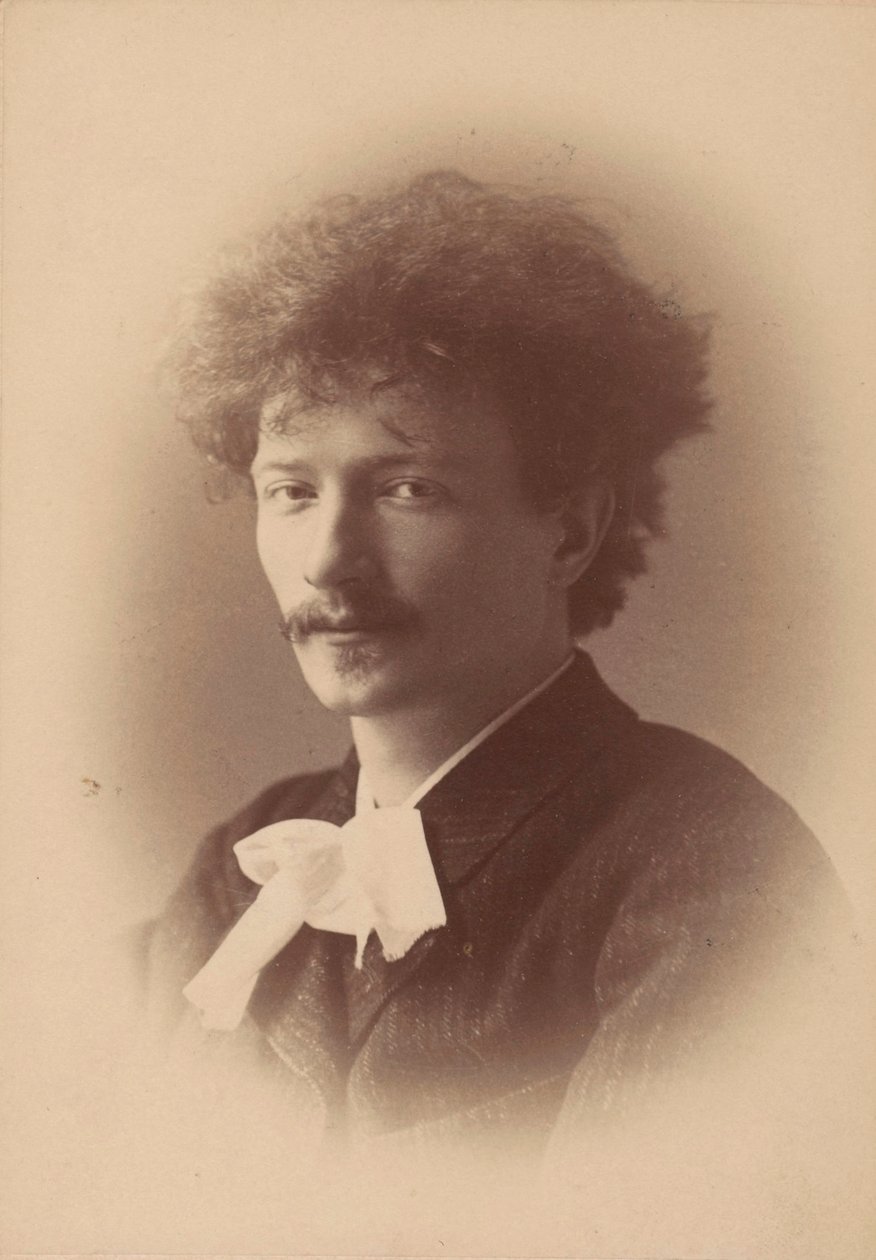Portræt af komponisten Ignacy Jan Paderewski 1860-1941, 1890. af London . Photo studio Elliott and