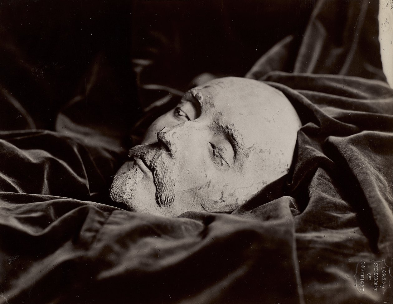 [Death Mask of William Shakespeare], ca. 1865 (albumin sølvtryk) af London Stereoscopic Company