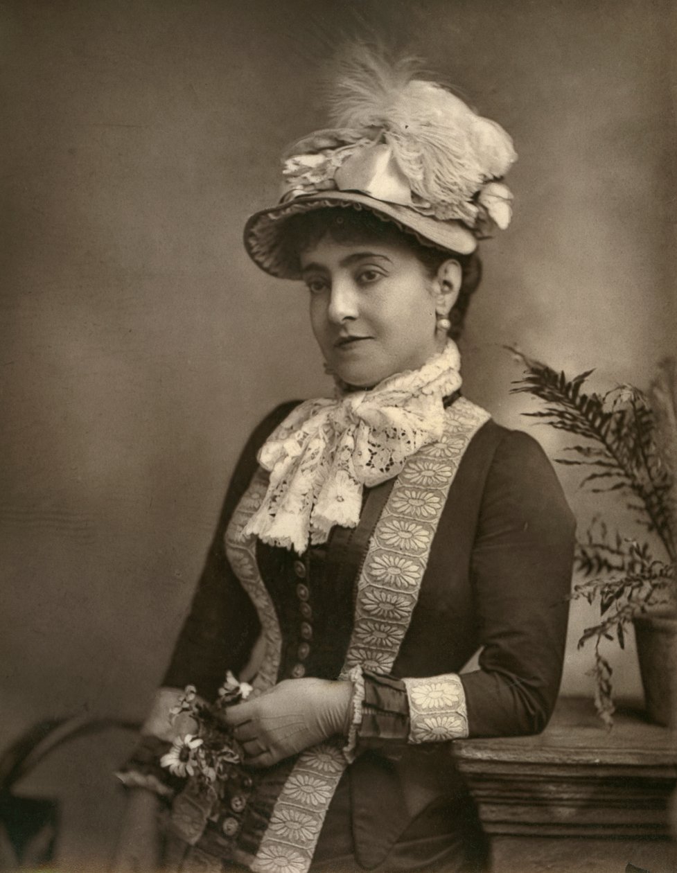 Adelina Patti, italiensk operadiva, 1882. af London Stereoscopic and Photographic Co