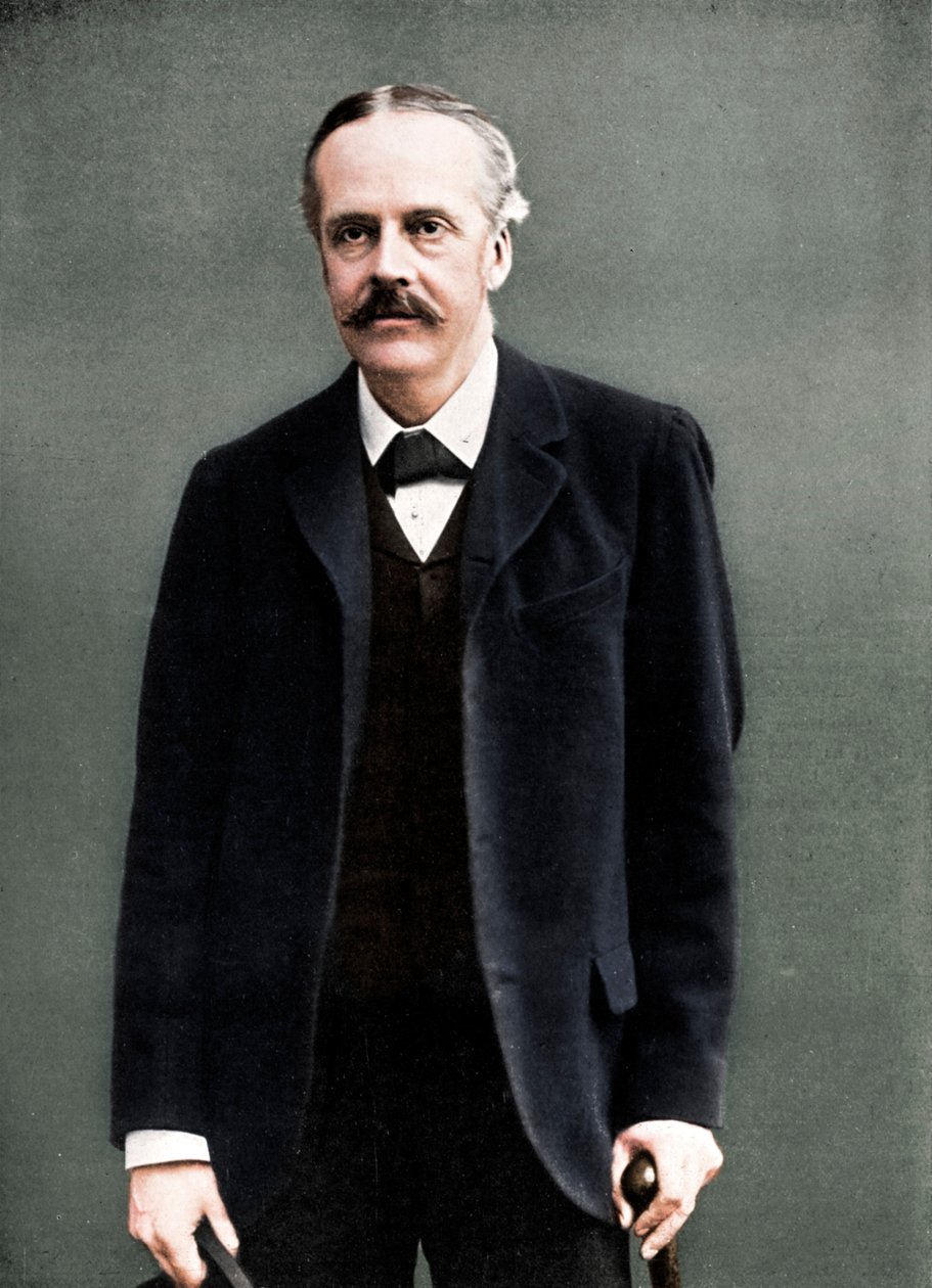 Arthur James Balfour, 1. jarl af Balfour, britisk statsmand og premierminister, 1912 af London Stereoscopic and Photographic Co