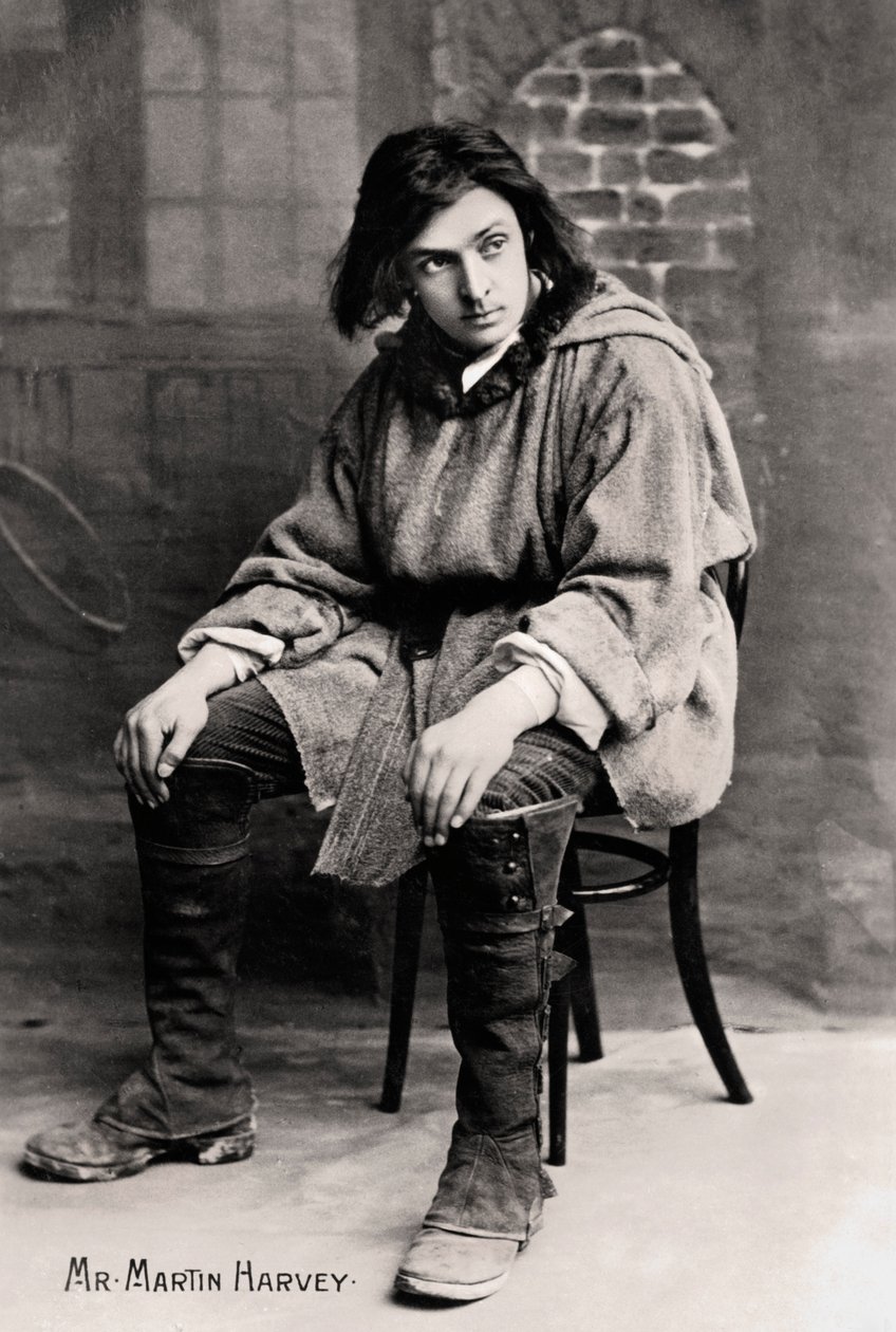 John Martin-Harvey 1863-1944, engelsk skuespiller, begyndelsen af det 20. århundrede. af London Stereoscopic and Photographic Co