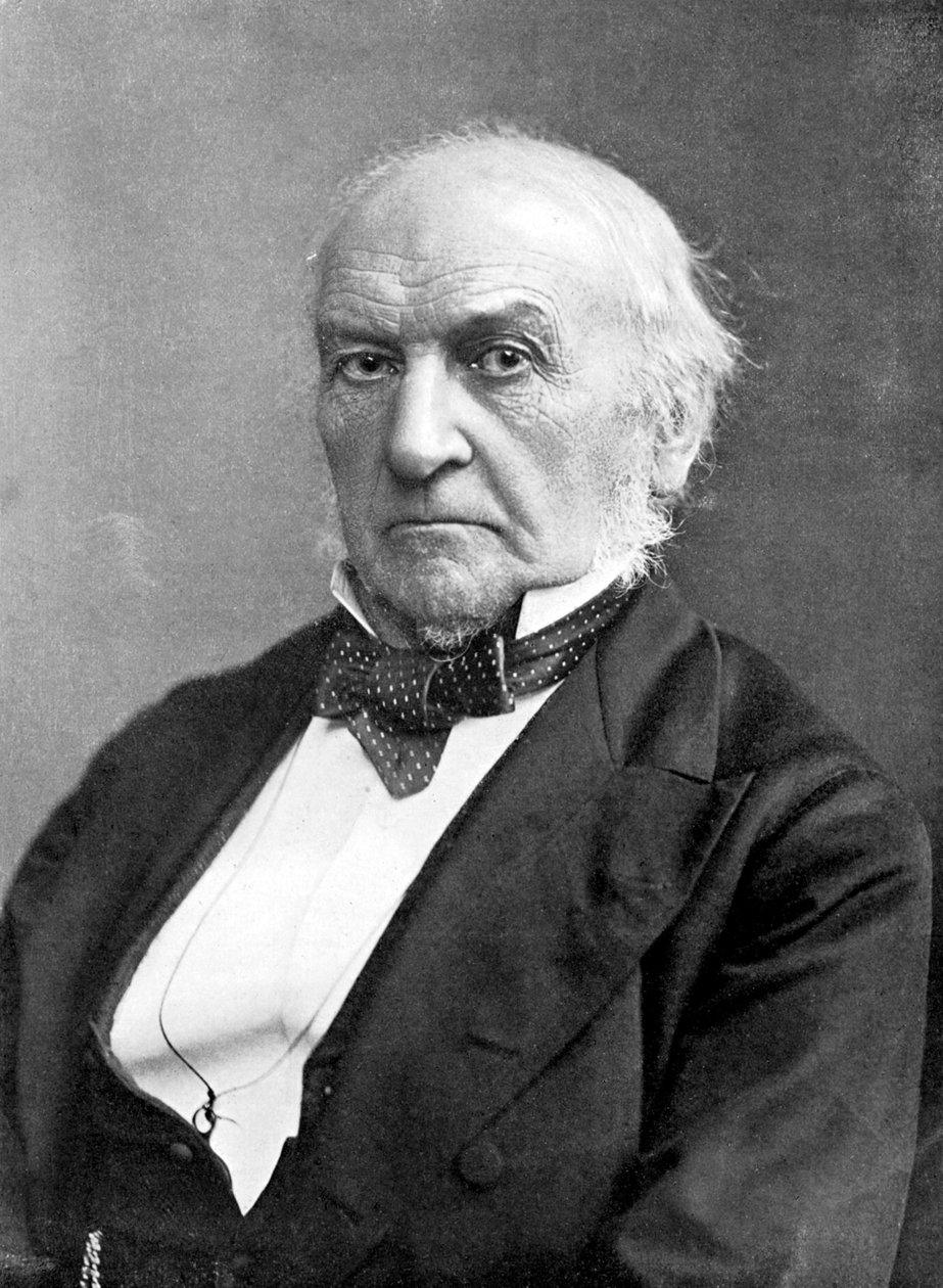 William Ewart Gladstone, britisk liberal statsmand og premierminister fra det 19. århundrede, c1905. af London Stereoscopic and Photographic Co
