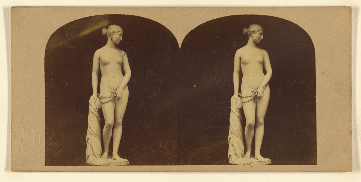 Den græske slave. Af Hiram Powers. af London Stereoscopic and Photographic Company