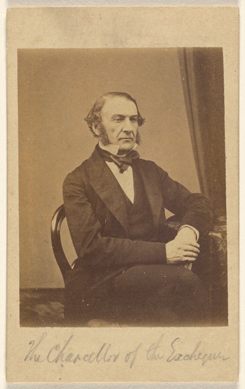 [William Ewart Gladstone, finansminister]. af London Stereoscopic and Photographic Company