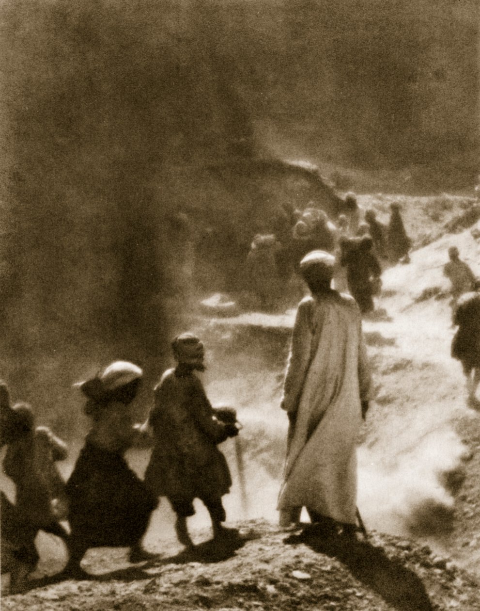 Ved Tutankhamons grav, 1916 (fotogravure) af Lord George Carnarvon