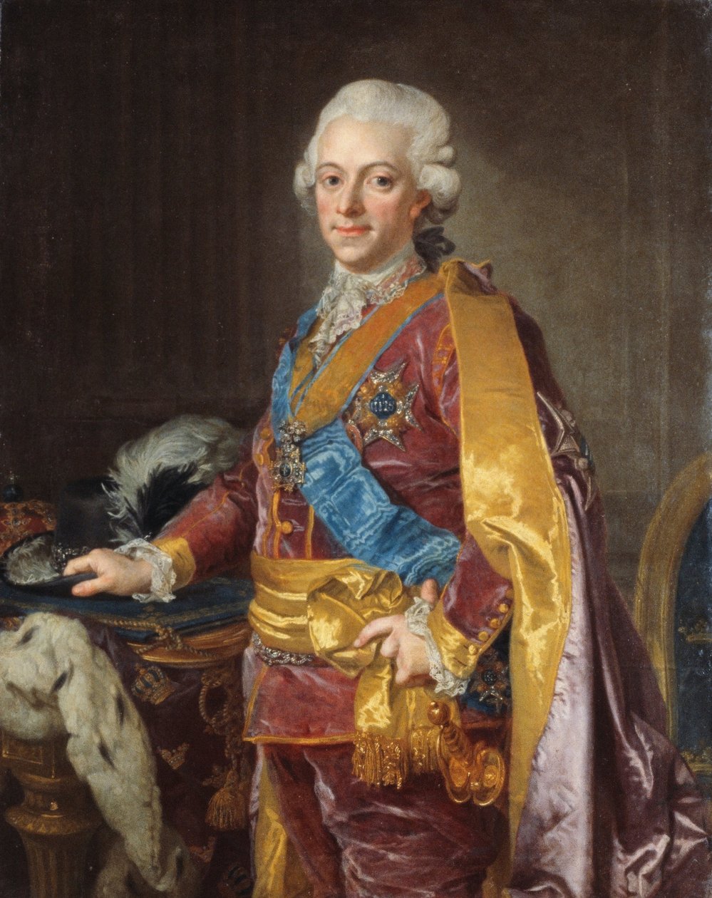 Gustav III, konge af Sverige 1772-1792 af Lorens the Younger Pasch