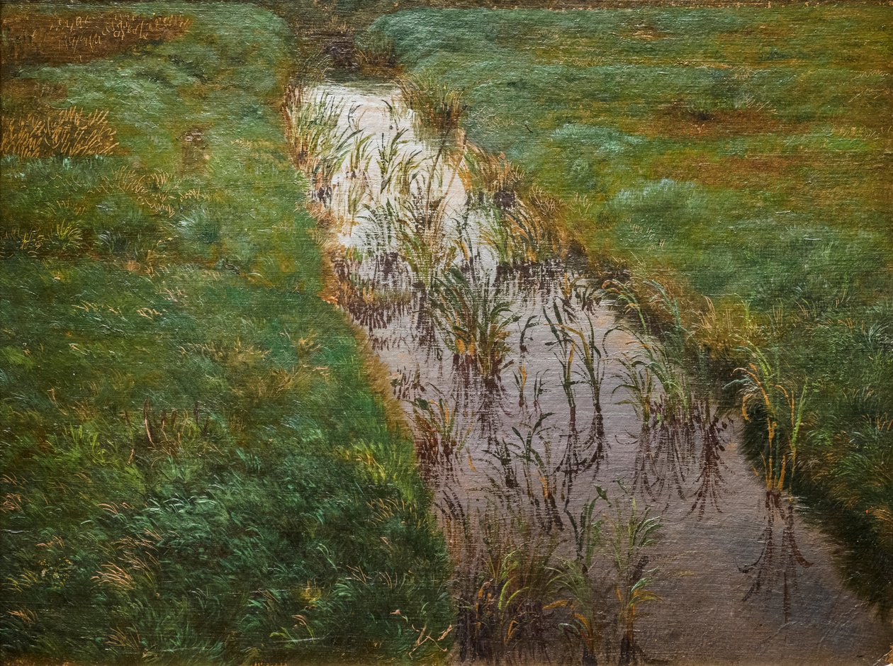En grøft, ca. 1850 (olie på lærred) af Lorens Frolich