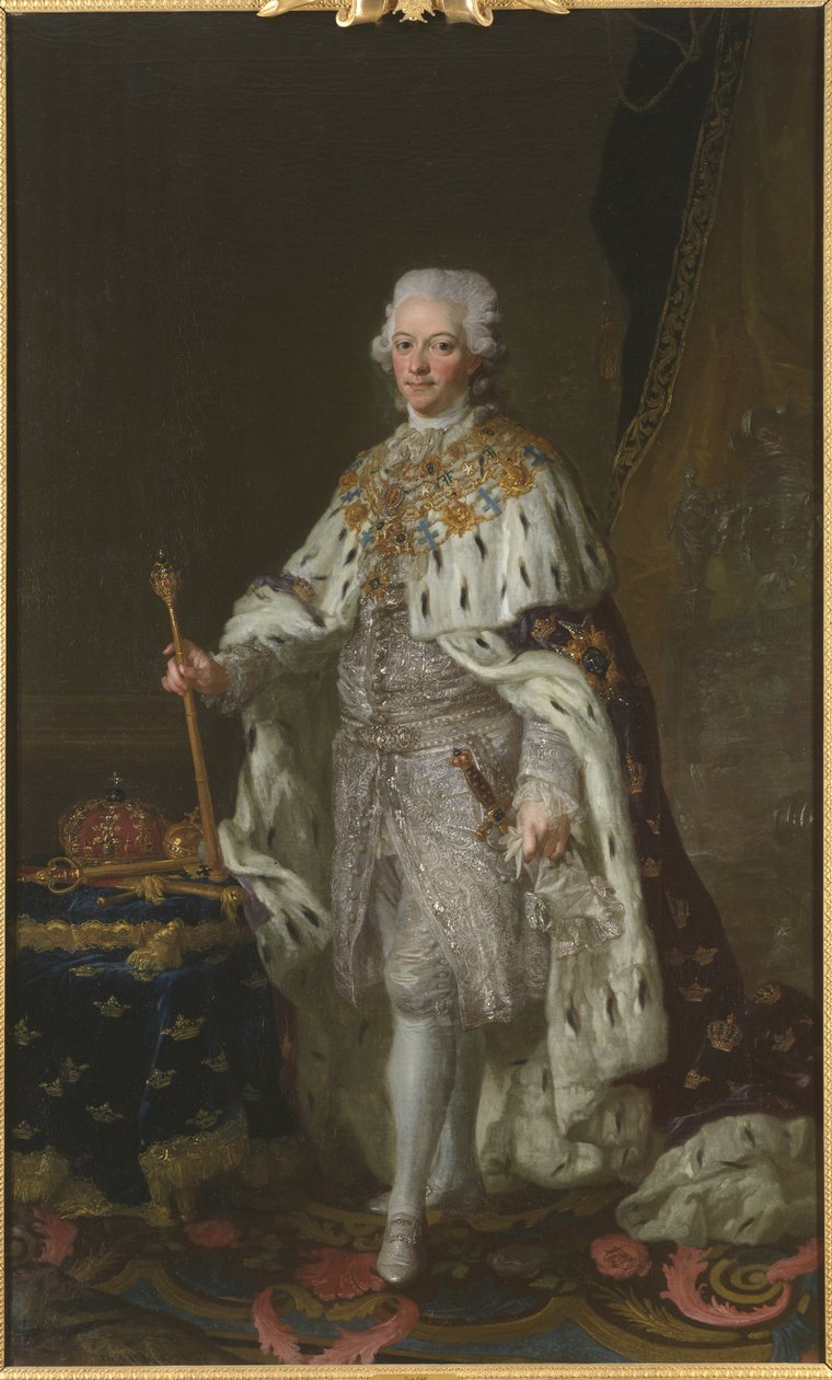 Gustav III af Sverige - Portræt af kong Gustav III af Sverige af Lorens the Younger Pasch