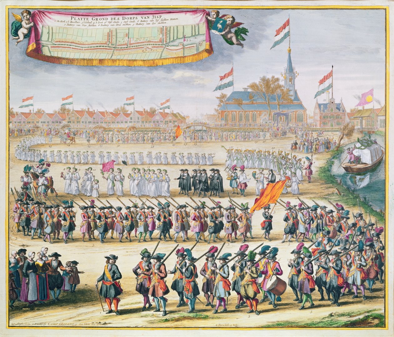 Højtideligholdelse af freden i Rijswijk, 1697 af Lorenz Scherm