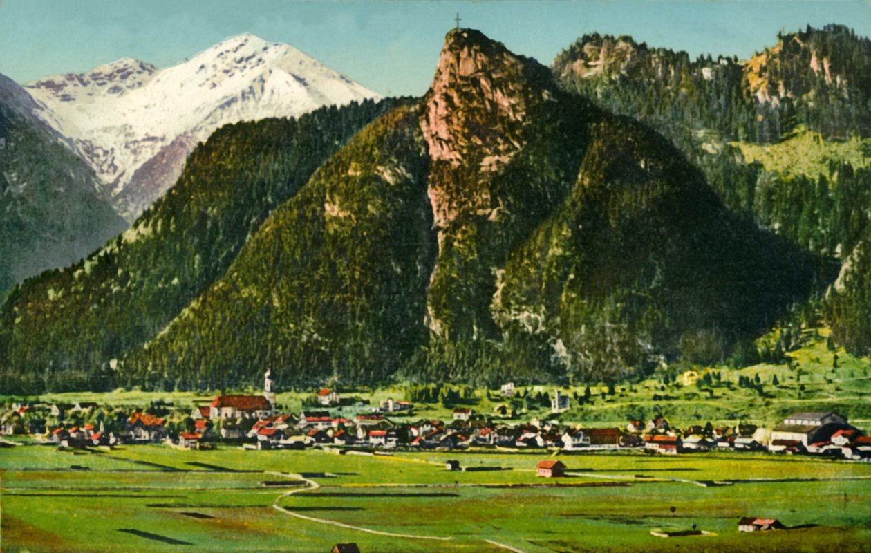 Oberammergau, Bayern, Tyskland c1922. af Lorenz Fränzl