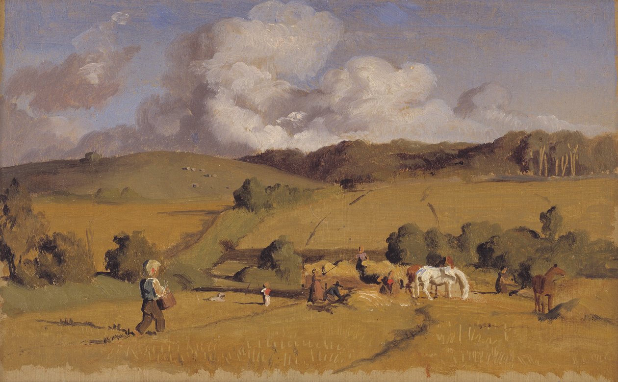Landscape near Holmstrup, Zealand af Lorenz Frølich