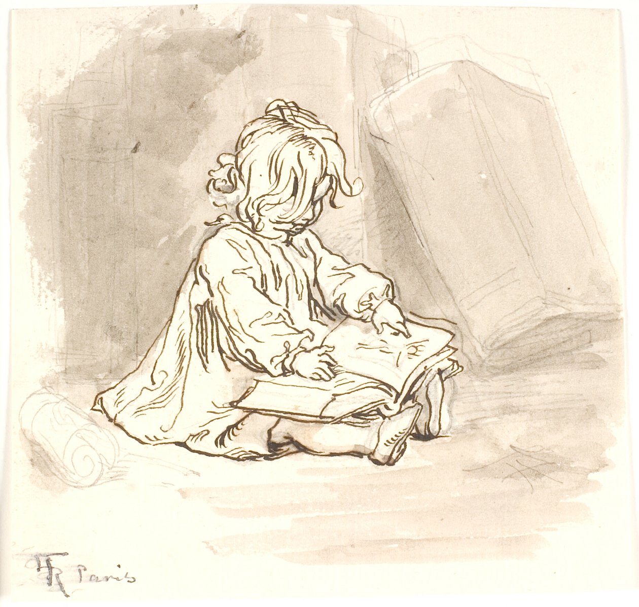 Lili læser af Lorenz Frølich