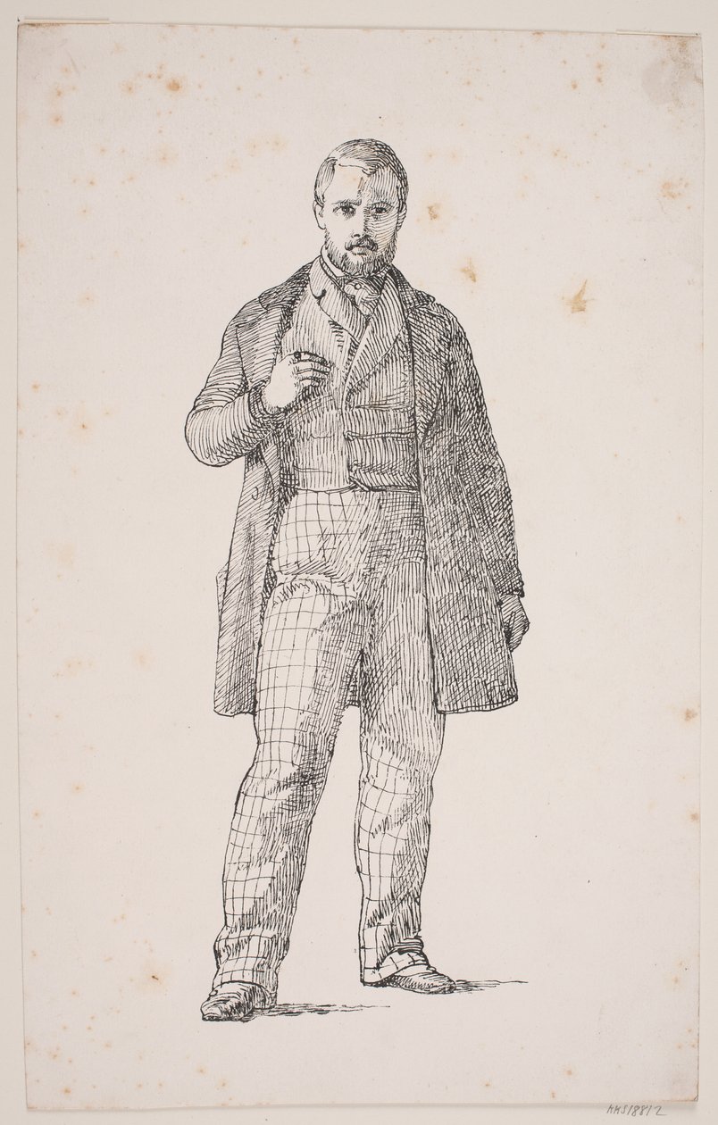 Selvportræt af L. Frølich af Lorenz Frølich
