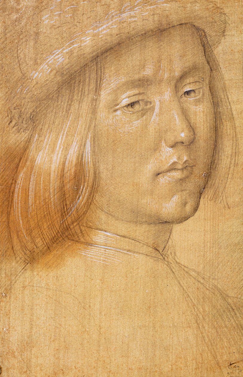 Leder af en ungdom af Lorenzo di Credi