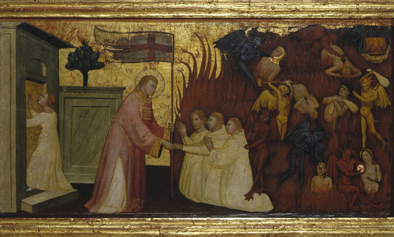 Saint Lawrence befrier sjæle fra skærsilden af Lorenzo di Niccolò