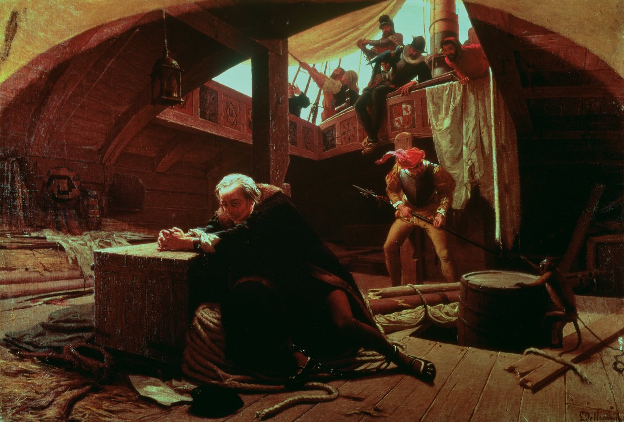 Columbus i lænker, 1863 af Lorenzo Delleani