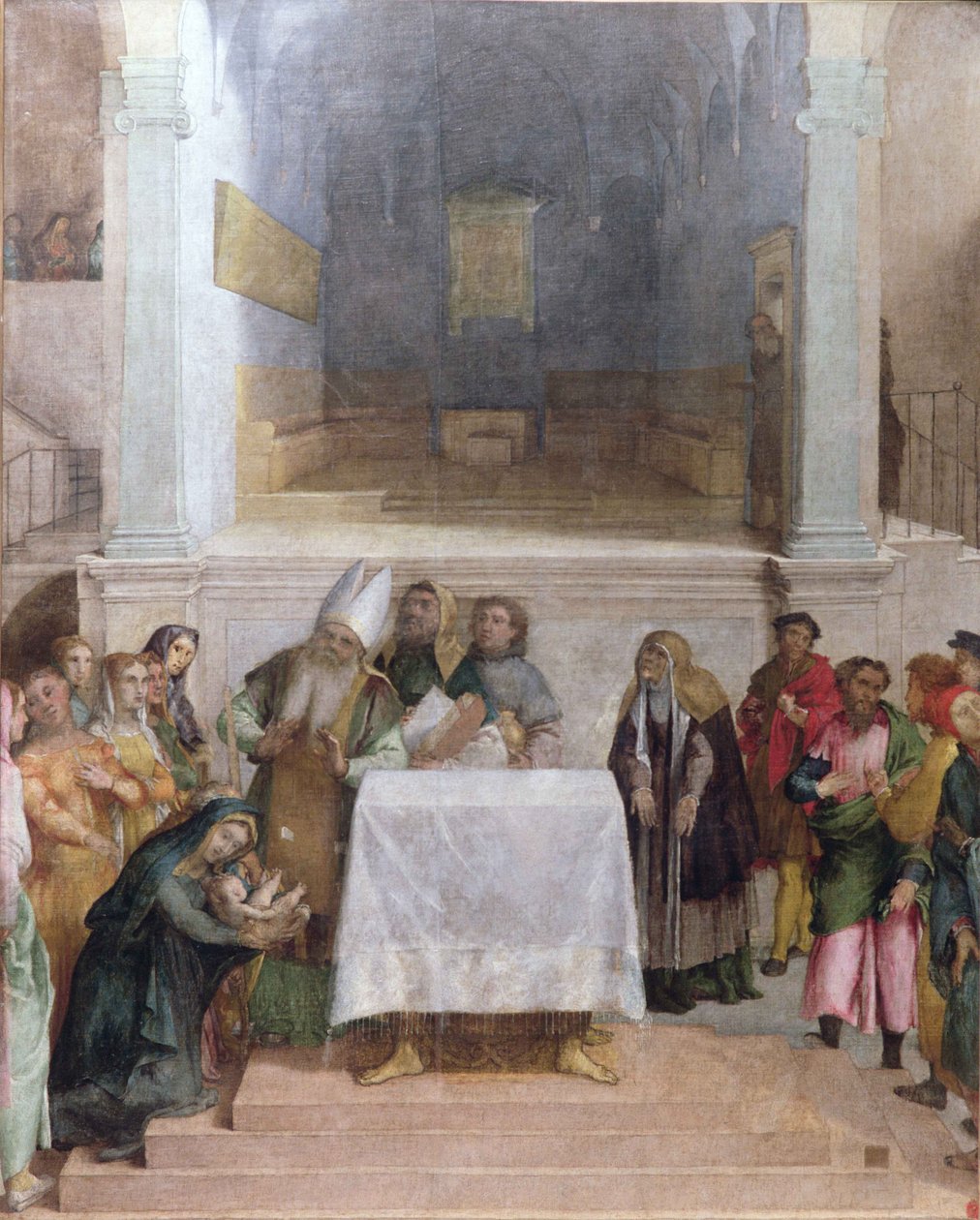 Præsentationen af Kristus i templet, ca. 1556 af Lorenzo Lotto