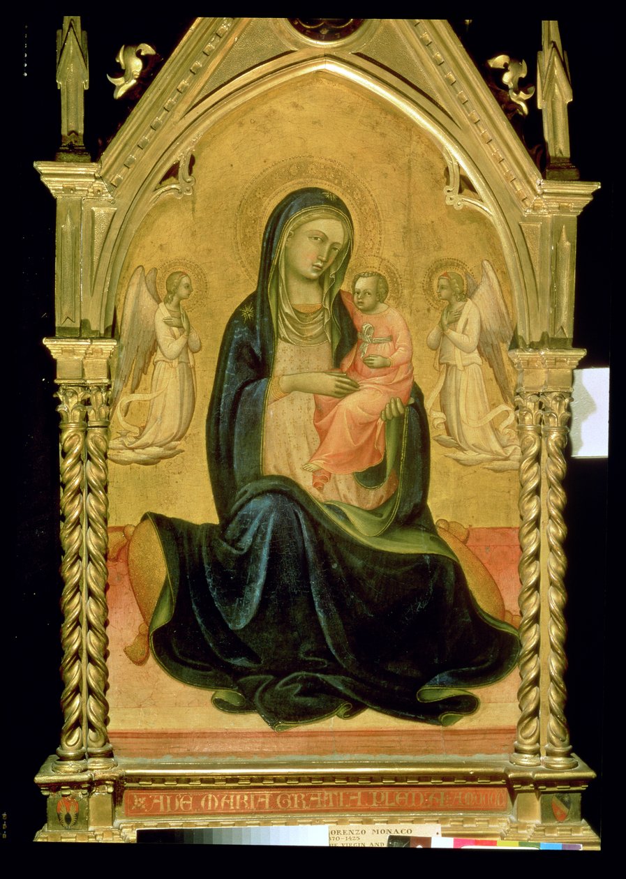 Madonna og barn, 1400 af Lorenzo Monaco