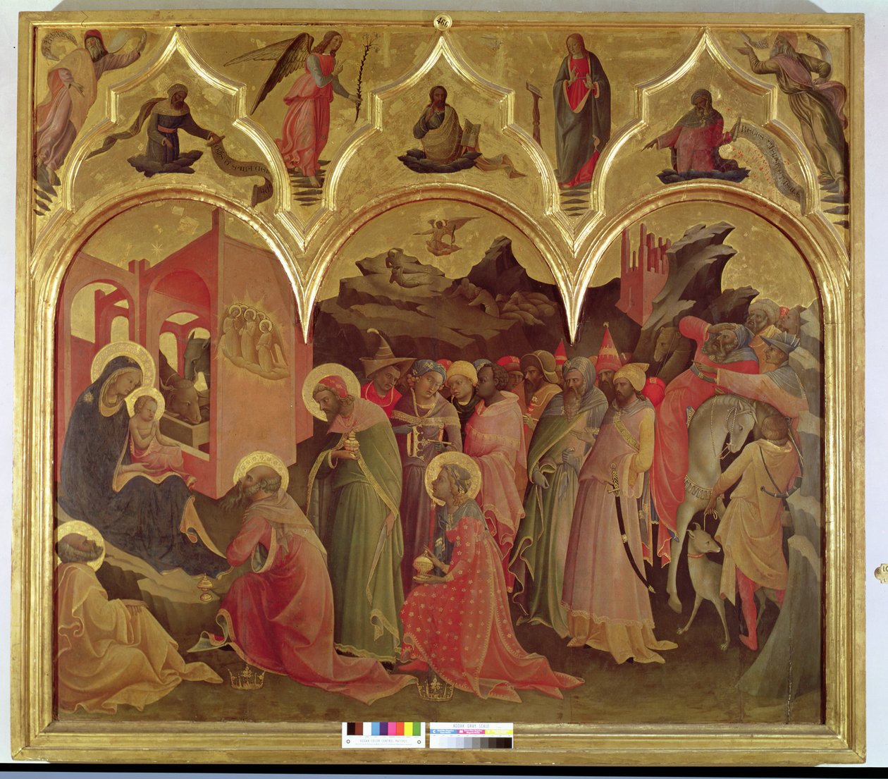 The Adoration of the Magi, 1422 (tempera på panel) af Lorenzo Monaco
