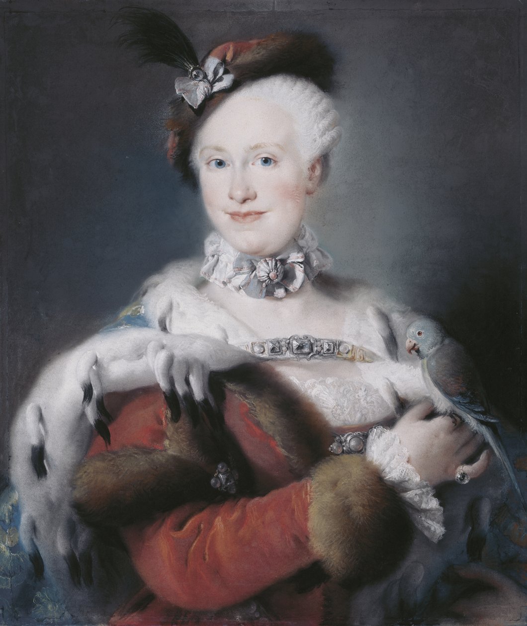Portræt af Infanta Maria Luisa af Spanien 1745-1792, hellig romersk kejserinde, 1763 af Lorenzo Baldissera Tiepolo