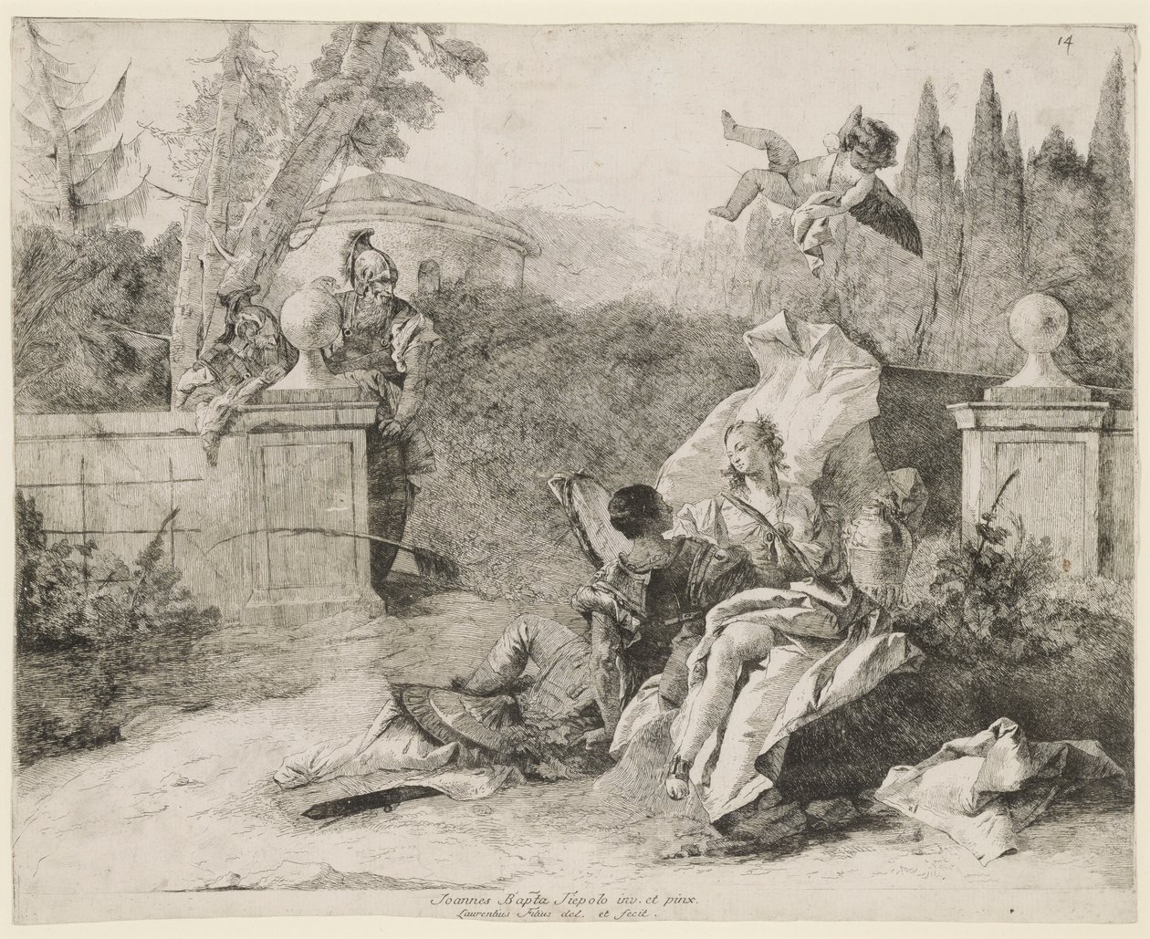 Rinaldo og Armida af Lorenzo Baldissera Tiepolo
