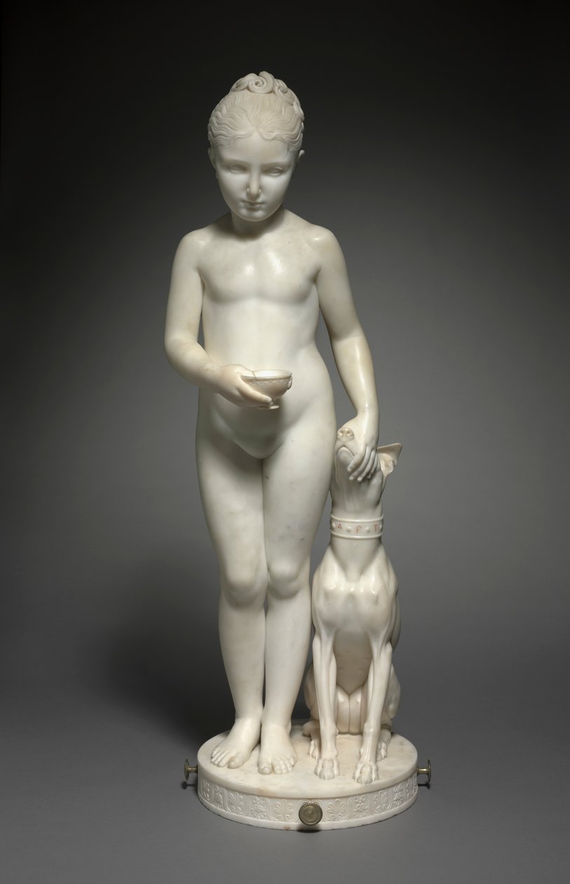 Portræt af Napoléone Elisa Baciocchi, niece af Napoleon I, 1810-1812. af Lorenzo Bartolini