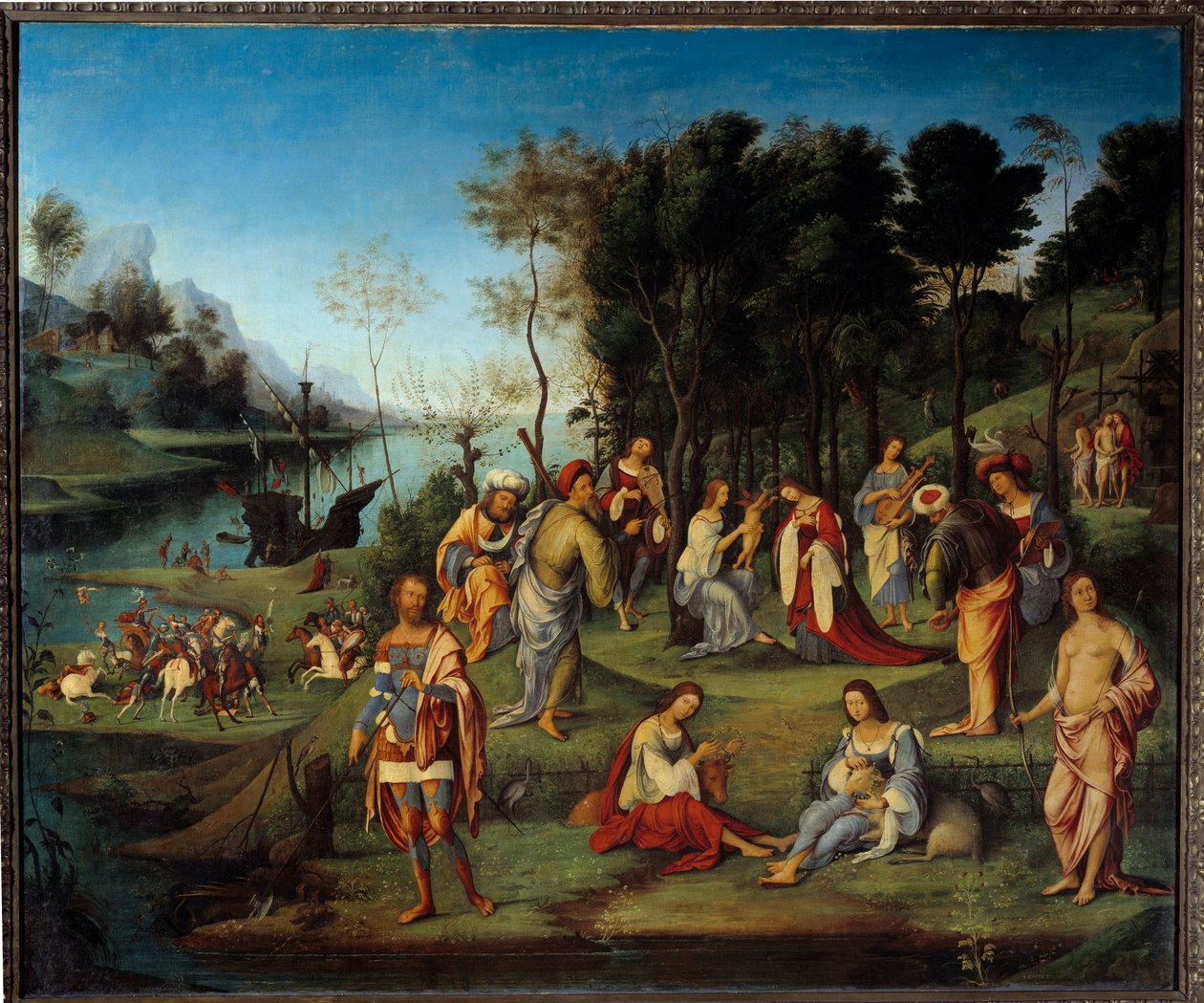 Allegori af domstolen i Isabella d