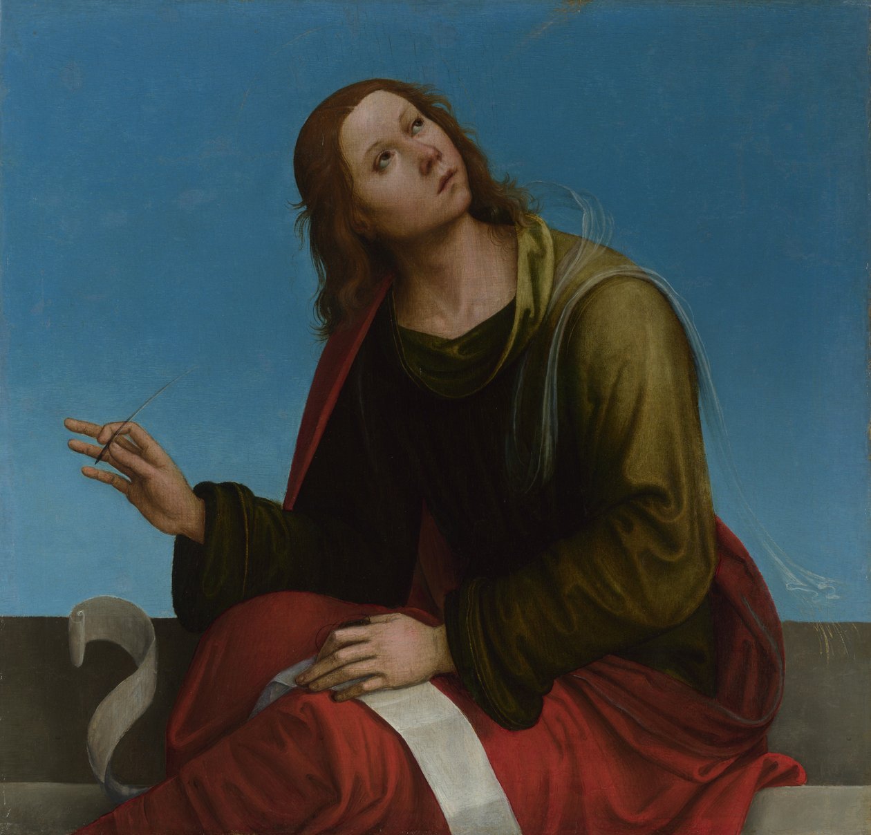 Sankt Johannes Evangelisten Højaltertavle, Oratorium af S. Pietro in Vincoli, 1505 af Lorenzo Costa