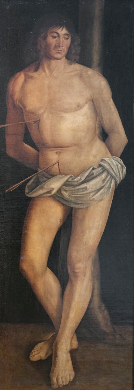 Sankt Sebastian, post 1490 (tempera på lærred) af Lorenzo Costa