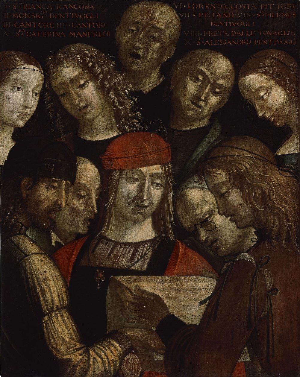 Familien Bentivoglio af Lorenzo Costa