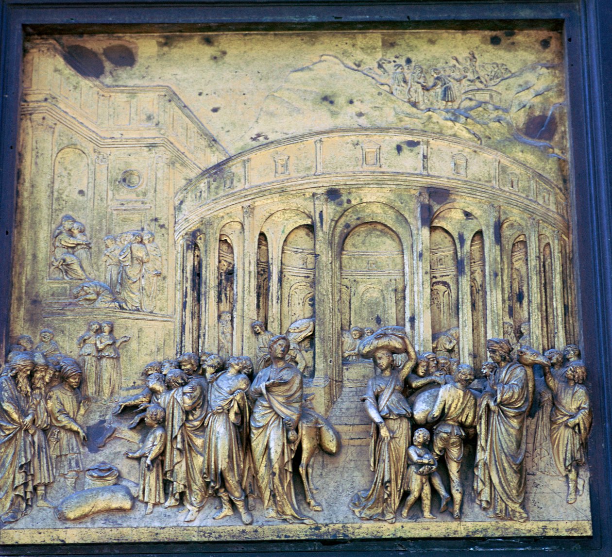Detalje af Paradisets døre, 1400-tallet af Lorenzo Ghiberti