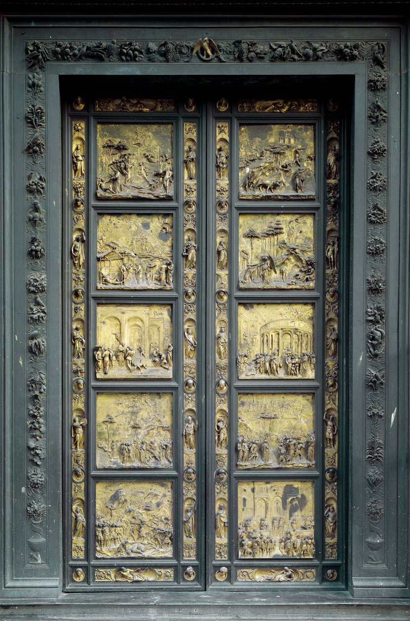 Paradisporten, realiseret af Ghiberti Lorenzo (1378-1443) af Lorenzo Ghiberti
