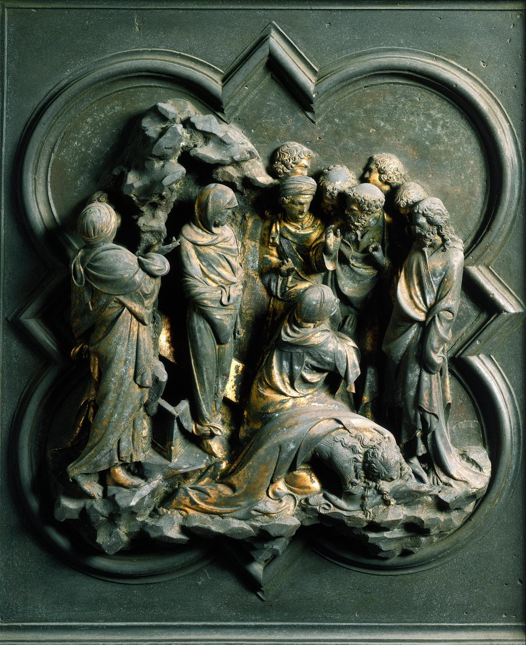 North Porte (kaldet Gate of the Cross, i nord), udvendig detalje: "" Lazarus