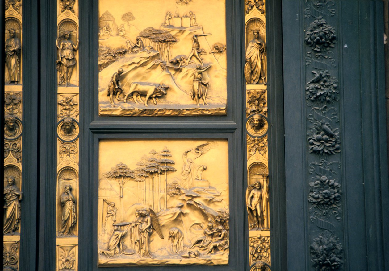 Paradisets porte, dåbskapellet, Firenze, Italien, 1425-1452 af Lorenzo Ghiberti