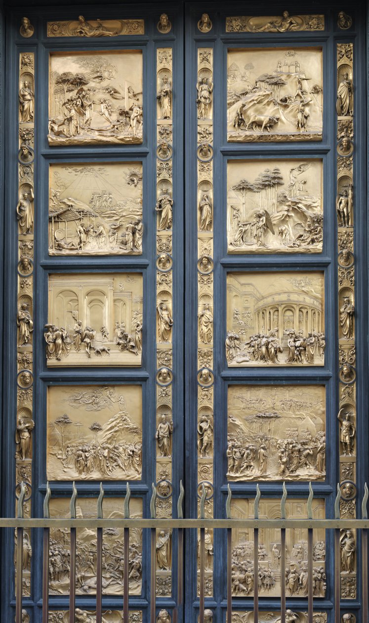Paradisets porte i Firenzes dåbskopi, 1425-1452 af Lorenzo Ghiberti