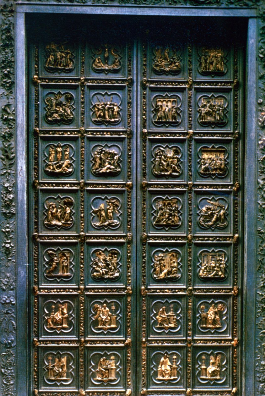 Norddørene til dåbskapellet i San Giovanni, 1403-1424 af Lorenzo Ghiberti