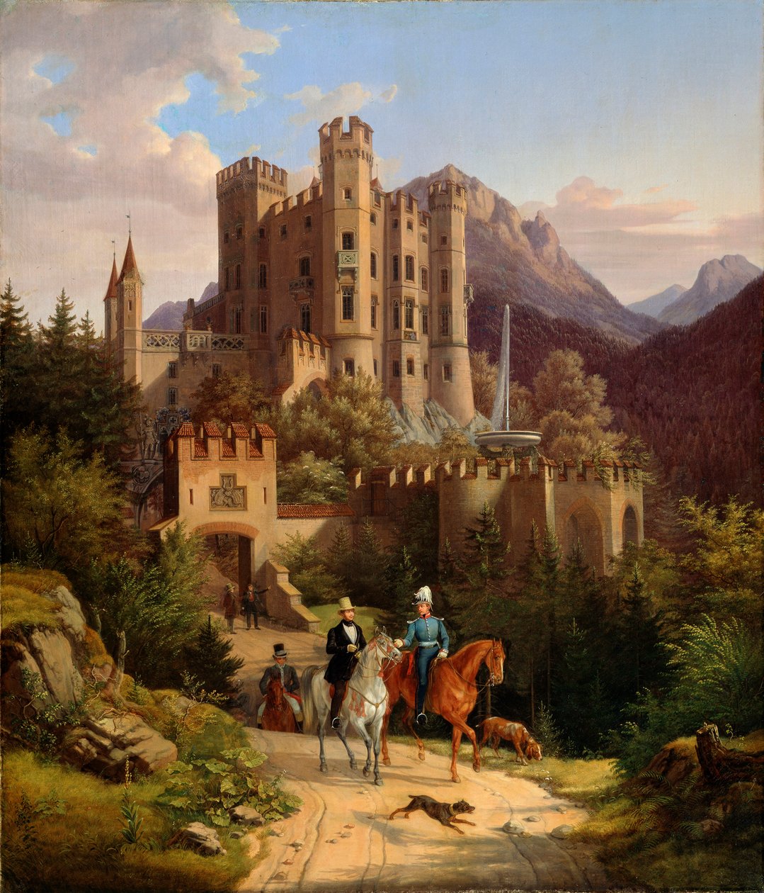 Kronprinsen Maximilian rider i Hohenschwangau