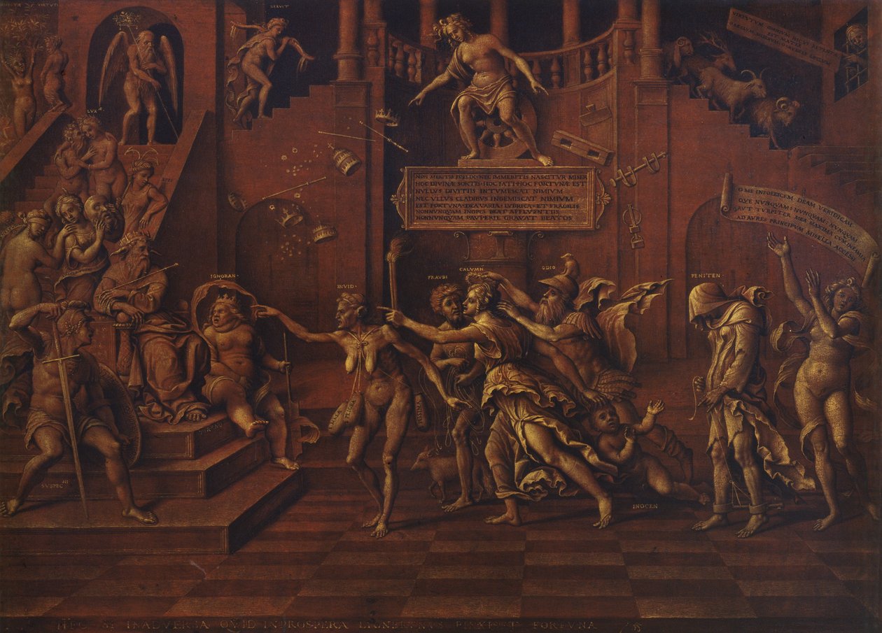Allegory of Fortune, ca. 1523 (olie på panel) af Lorenzo Leonbruno